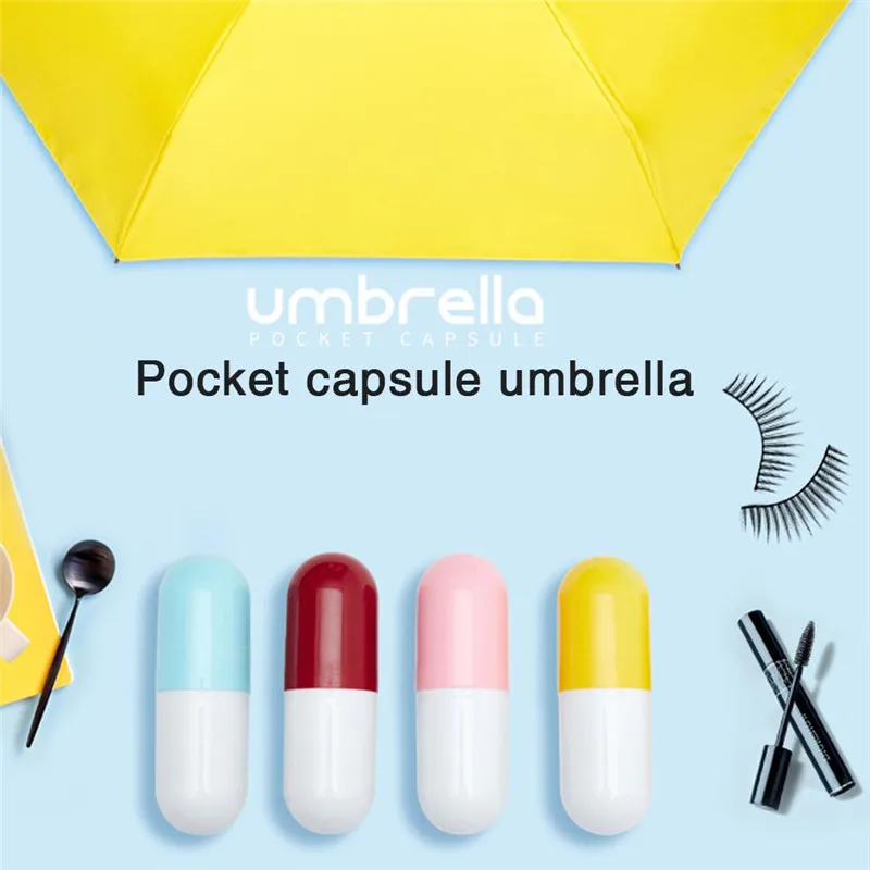 

Супер мини портативный карманный зонтик для женщин с защитой от ультрафиолета, ветрозащитные складные зонты, компактные дождевые зонты для...