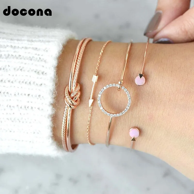 Docona Boho Crystal Circle Bracelets Knot Pink Button Arrow Bracelet Set for Women Adjustable Opening Bangle Sets Jewelry 6501
Docona Boho Crystal Circle Bracelets Knot Pink Button Arrow Bracelet Set for Women Adjustable Opening Bangle Sets Jewelry 6501