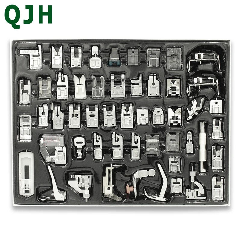 52pcs Fabric stitching foot Sewing Machine Braiding Blind Stitch Darning Presser Foot Feet Kit Set For Brother Singer Janome
52pcs Fabric stitching foot Sewing Machine Braiding Blind Stitch Darning Presser Foot Feet Kit Set For Brother Singer Janome