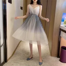 Женское винтажное платье летнее шикарное звездное с аппликацией