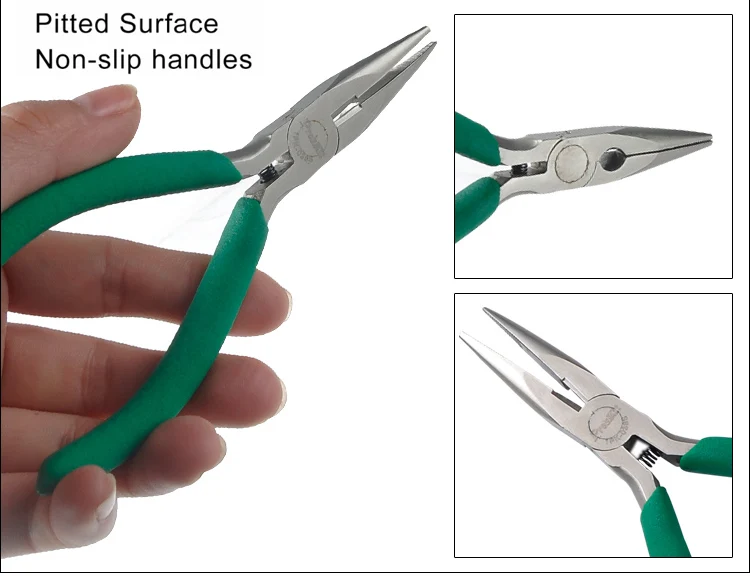 1PK-036S Long Nose Pliers Titanium Steel Needle Nose Pliers Cutter cutting tool Electronical Tools 136mm
1PK-036S Long Nose Pliers Titanium Steel Needle Nose Pliers Cutter cutting tool Electronical Tools 136mm