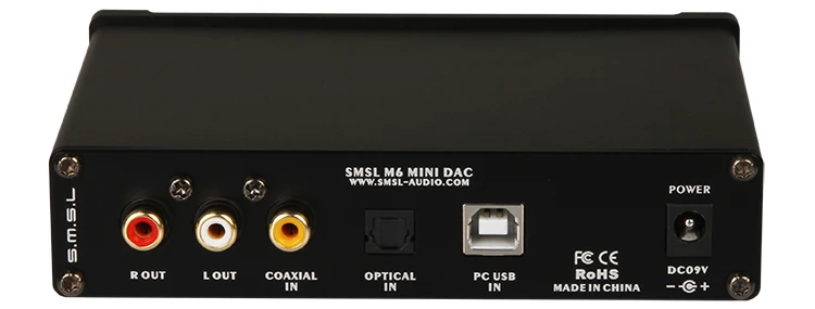 SMSL M6 Hi-Fi ЦАП + усилитель для наушников все-в-одном оптический/коаксиальный