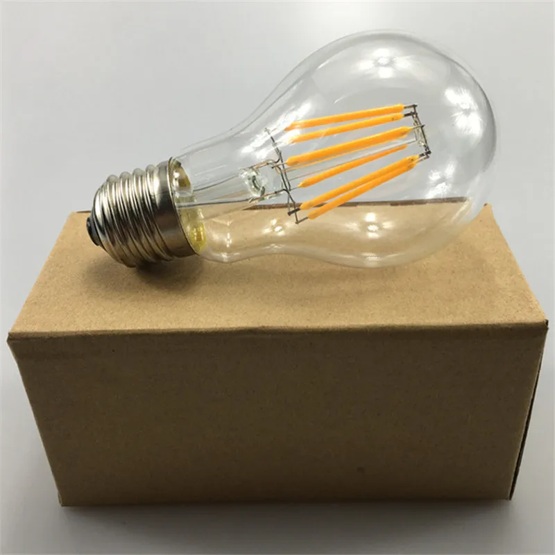 10pcs A60 LED Retro Filament Bulb 2W/4W/6W/8W E27 AC85-265V Energy-Saving Warm White Antique LED Glass Light for Restaurant Bar
10pcs A60 LED Retro Filament Bulb 2W/4W/6W/8W E27 AC85-265V Energy-Saving Warm White Antique LED Glass Light for Restaurant Bar