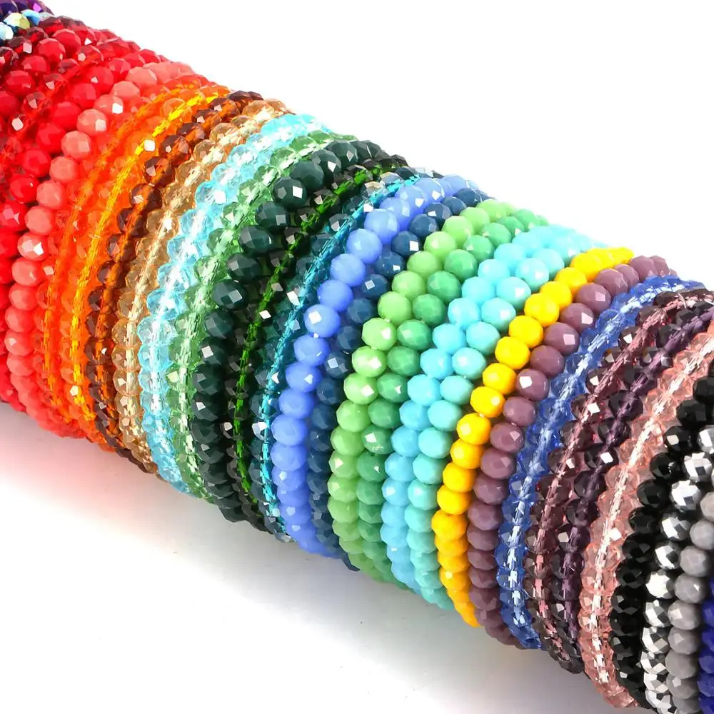Fashion Colorful 4X6mm Glass Crystal Beaded Bracelets Rope Distance Bracelet Femmel Handmade Wrap Bracelet For women & Girls
Fashion Colorful 4X6mm Glass Crystal Beaded Bracelets Rope Distance Bracelet Femmel Handmade Wrap Bracelet For women & Girls