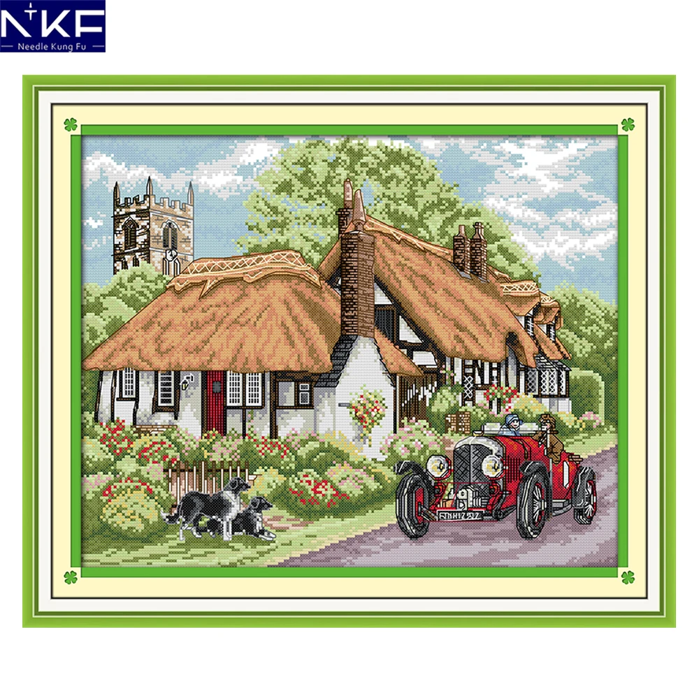NKF Beautiful Home Counted Cross Stitch Pattern Painting DIY Needlework Embroidery Scenery Cross Stitch Kits for Home Decor
NKF Beautiful Home Counted Cross Stitch Pattern Painting DIY Needlework Embroidery Scenery Cross Stitch Kits for Home Decor