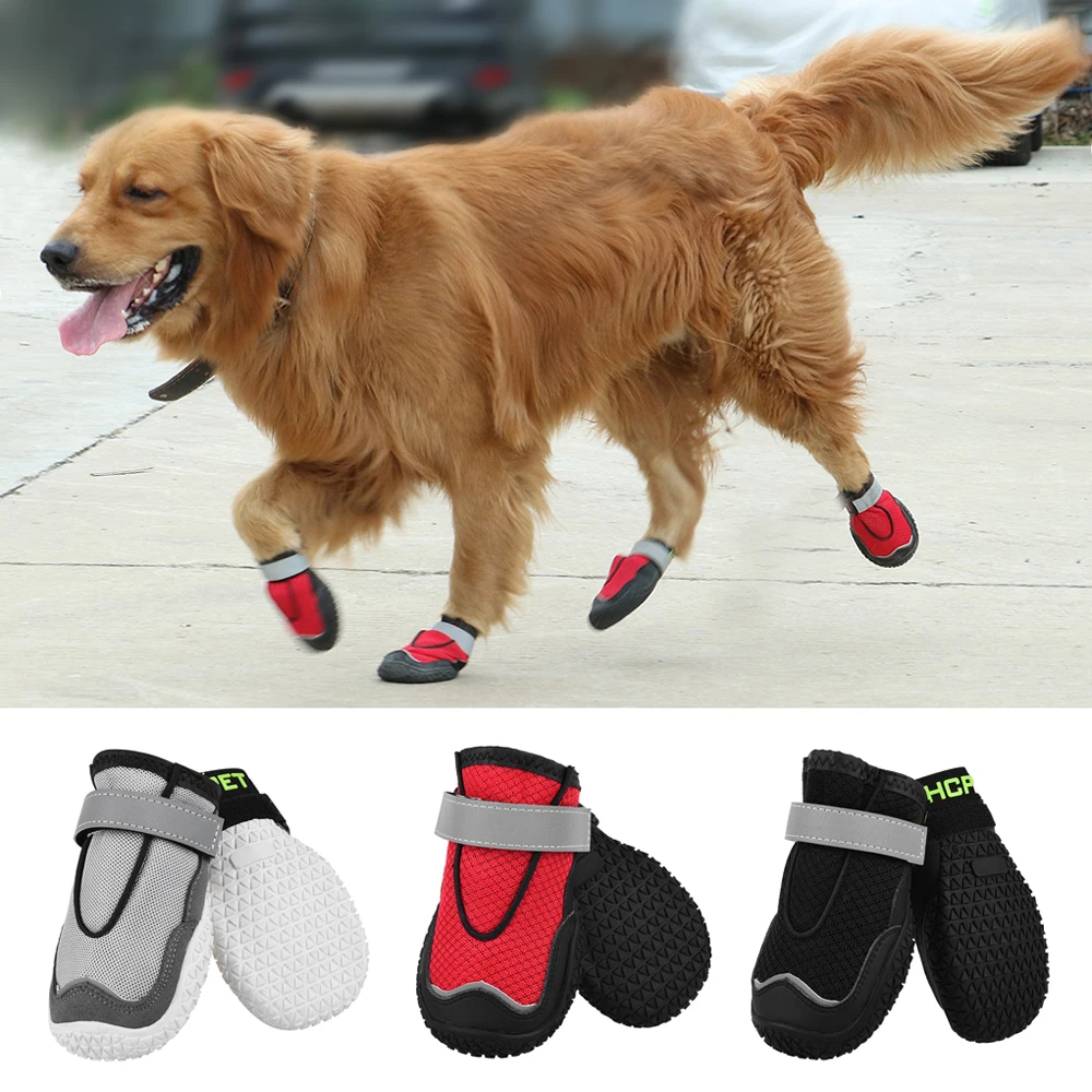 4Pcs/set Reflective Dog Shoes Outdoor Breathable Mesh Pet Shoes Boots Socks Large Dogs Wear resistant Anti-slip Sport Footwear
4Pcs/set Reflective Dog Shoes Outdoor Breathable Mesh Pet Shoes Boots Socks Large Dogs Wear resistant Anti-slip Sport Footwear