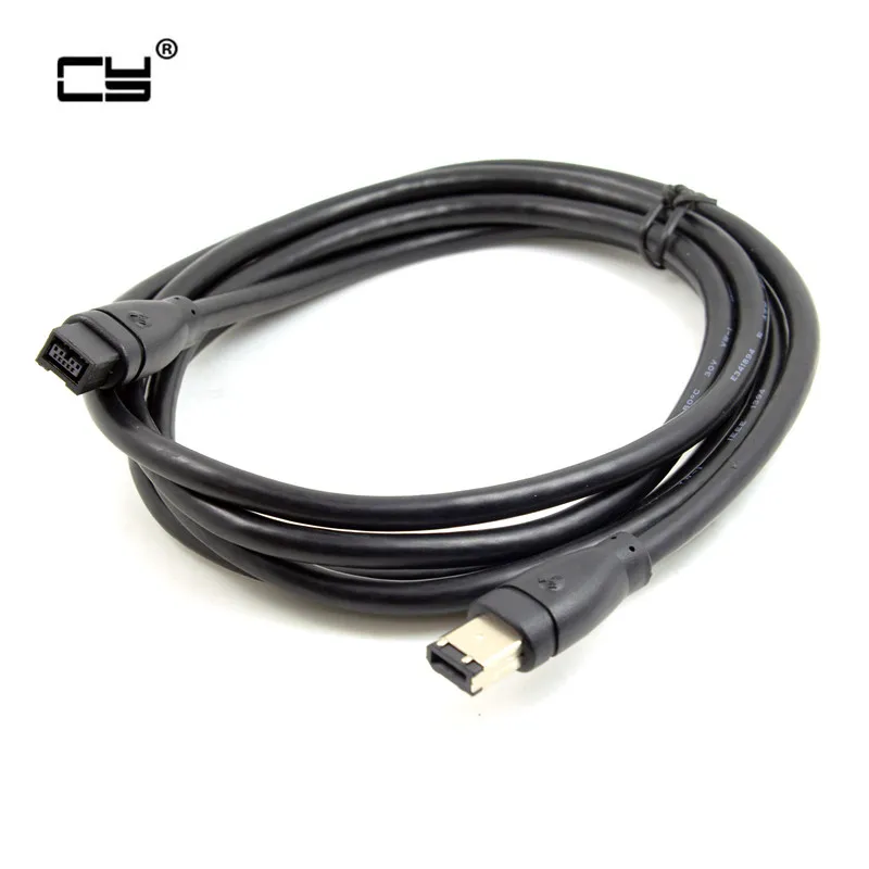 Plug and Play Hot Swap Compat 9 Pin/6 Pin BETA FireWire 800 к 400 IEEE 1394B кабель черный цвет 1 8 м|Компьютерные