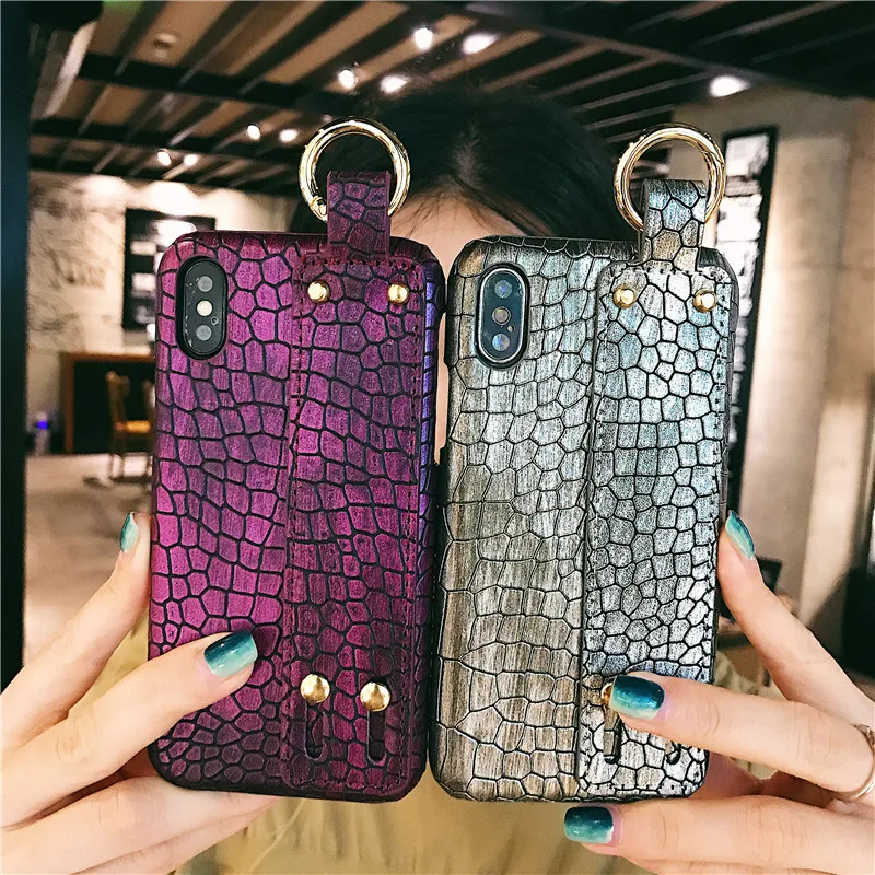 Роскошный чехол для телефона с рисунком аллигатора iphone X XR 6 6S 7 8 Plus iPhone Xs