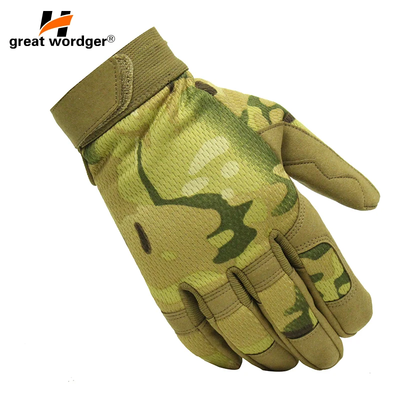 Новые Военные легкие боевые перчатки мужские армейские тактические камуфляжные