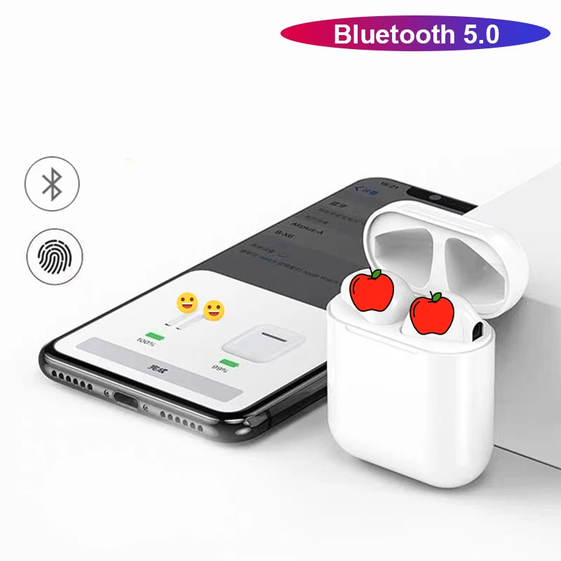 Lanpice Pop up i30 TWS Bluetooth 5 0 стерео супер бас беспроводные наушники чистый белый 1: 1