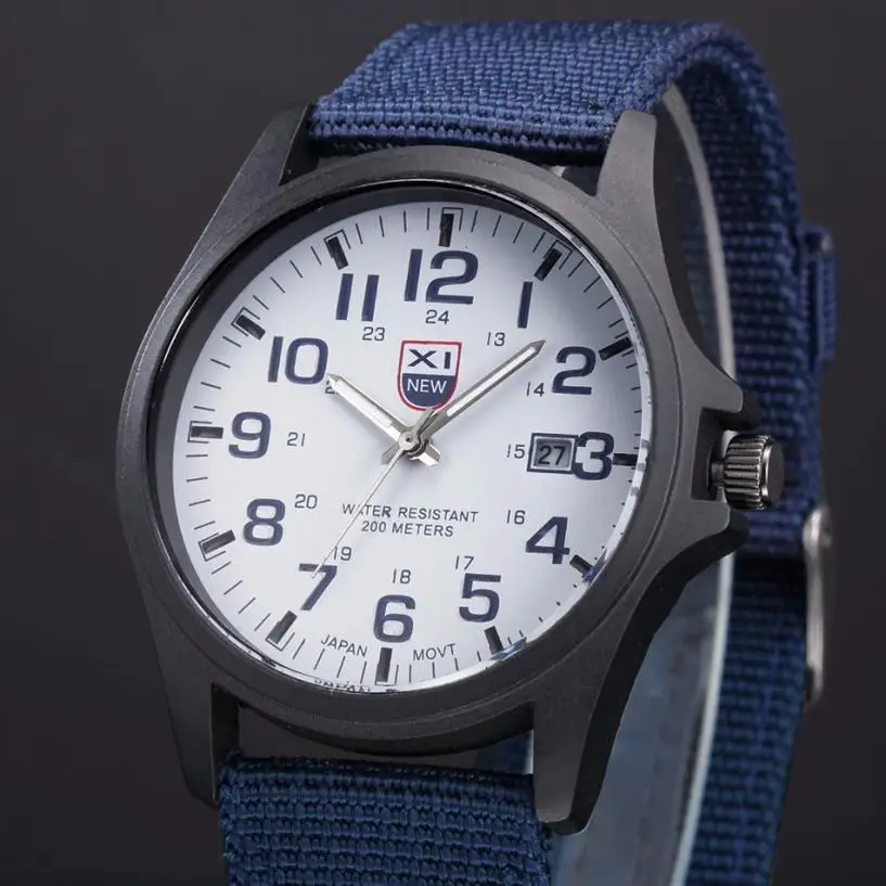 2018 модные часы Reloj Hombre мужские роскошные уличные с датой из нержавеющей стали