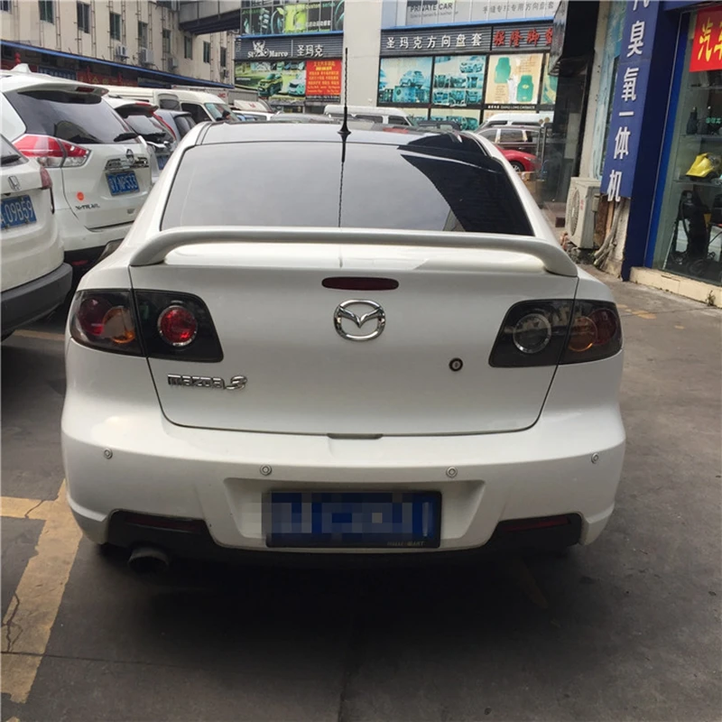 Для mazda 3 спойлер 2006-2013 высокого качества ABS Материал заднее крыло автомобиля