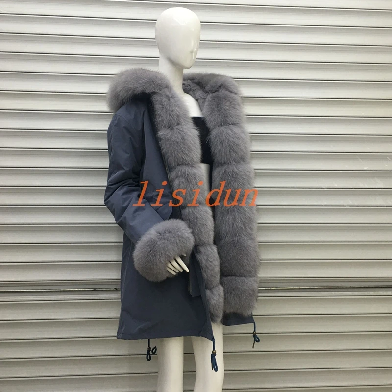 2018 Real fur coat fox parkas winter jacket coat women parka big real raccoon fur collar natural fox fur liner long outerwear
2018 Real fur coat fox parkas winter jacket coat women parka big real raccoon fur collar natural fox fur liner long outerwear