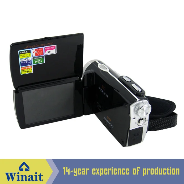 Winait Max 12 Mega Pixels digital video camera with PC Camera Dual solar charging function voice record
Winait Max 12 Mega Pixels digital video camera with PC Camera Dual solar charging function voice record