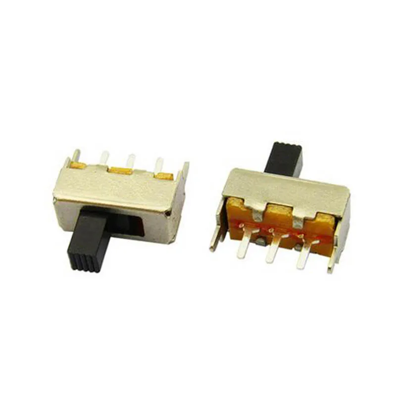 

150pcs SS-12F44(1P2T) Slide Switch Mounting 3 Pins 2 Positions Mini Button DC 50V 0.5A Wholesale Price