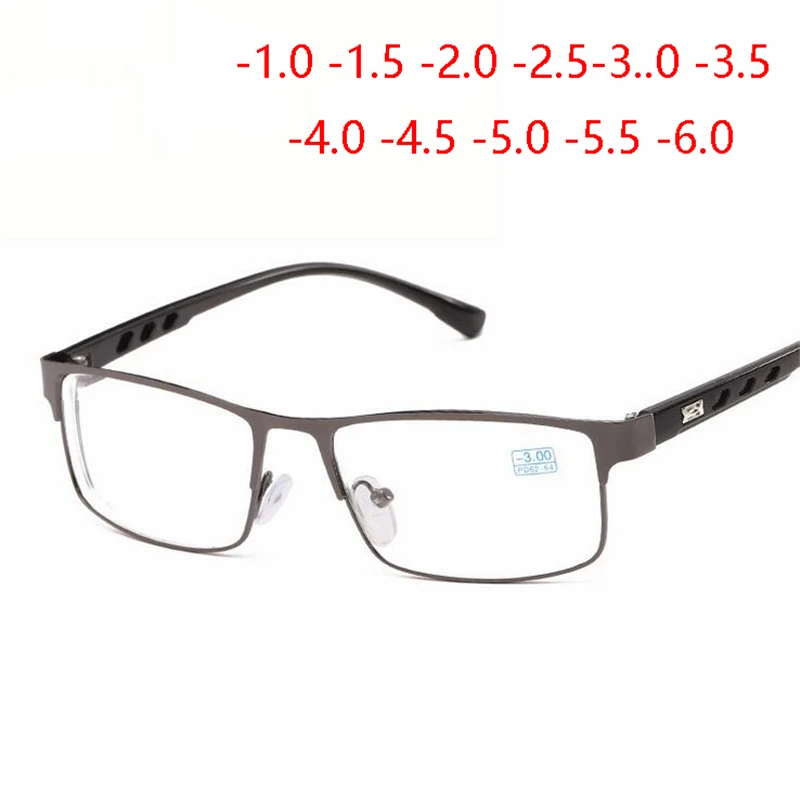 Фото Мужские и женские очки для близорукости квадратные с медной оправой от-1 0 до-1 5 -2 -6
