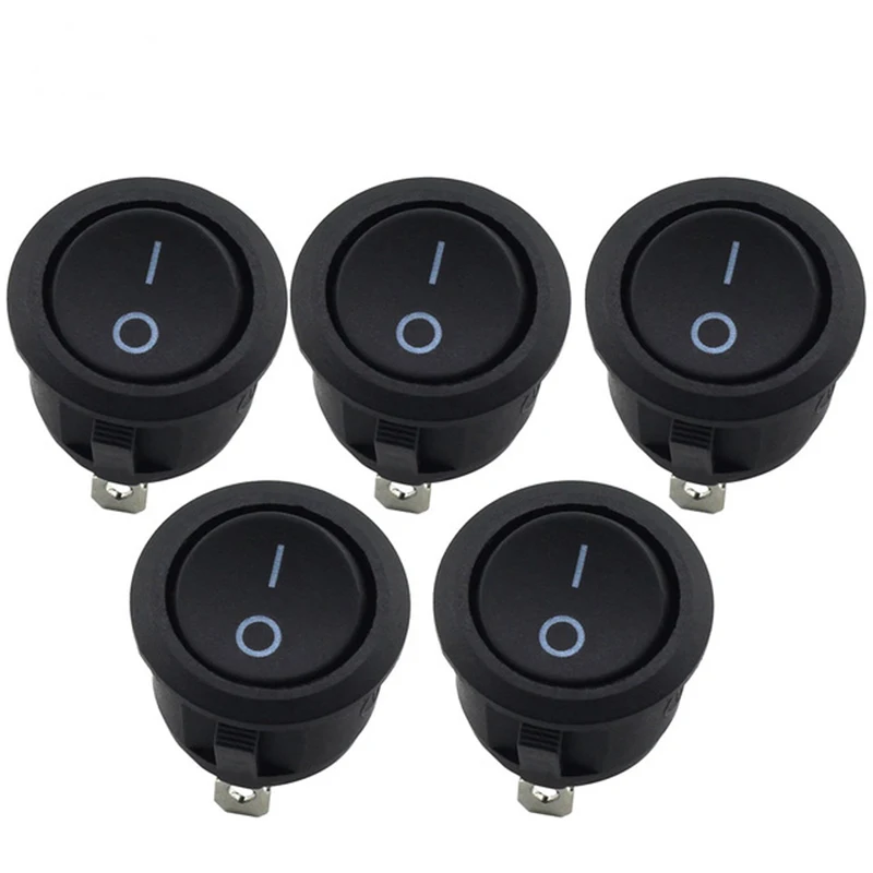 5Pcs 15mm Diameter Small Round Boat Rocker Switches Black Mini Round Black 2 Pin ON-OFF Rocker Switch
5Pcs 15mm Diameter Small Round Boat Rocker Switches Black Mini Round Black 2 Pin ON-OFF Rocker Switch