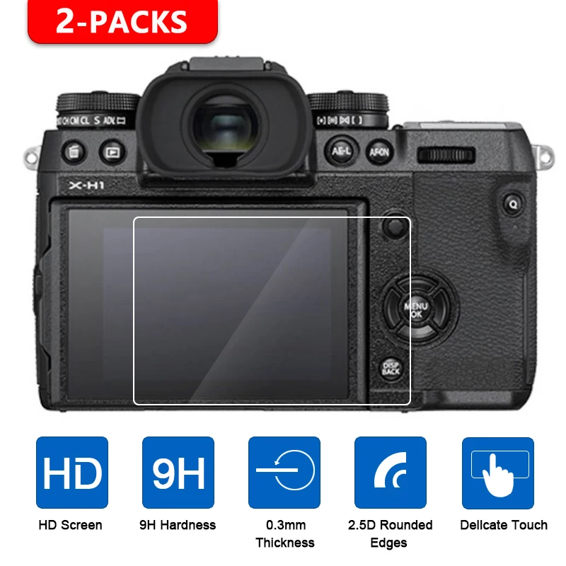2Pcs Tempered Glass Screen Protector for Fujifilm X-T1 X-T2 X-T3 X-H1 X-T100 X-T20 X-T10 XF10 X-E3 X70 X-Pro2 X-Pro1 X100T X100F
2Pcs Tempered Glass Screen Protector for Fujifilm X-T1 X-T2 X-T3 X-H1 X-T100 X-T20 X-T10 XF10 X-E3 X70 X-Pro2 X-Pro1 X100T X100F