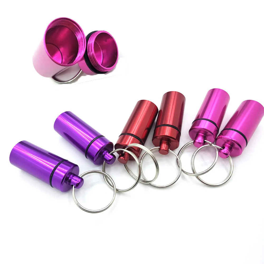 Hot Waterproof Aluminum Pill Box Medicine Container Bottle Holder Keychain Carabiner Outdoor tool Pill Box Portable
Hot Waterproof Aluminum Pill Box Medicine Container Bottle Holder Keychain Carabiner Outdoor tool Pill Box Portable