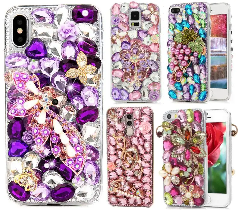 Чехол со стразами для iPhone 12 mini 11 Pro Max XR XS X SE Samsung Galaxy S21 S20 Ultra S10e S10 Plus Note 20 10 9|Бамперы|
