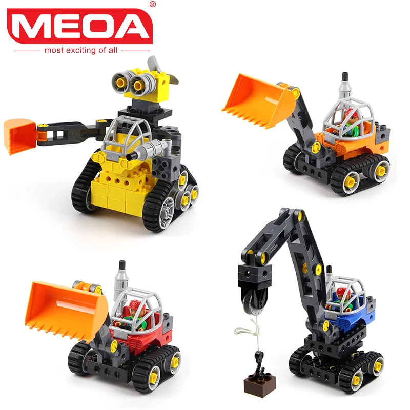 MEOA 5 Styles City Engineering Series 5 IN 1 Robot Engineering Truck Bulldozer Excavator Big Building Blocls MOC Bricks Juguetes
MEOA 5 Styles City Engineering Series 5 IN 1 Robot Engineering Truck Bulldozer Excavator Big Building Blocls MOC Bricks Juguetes
