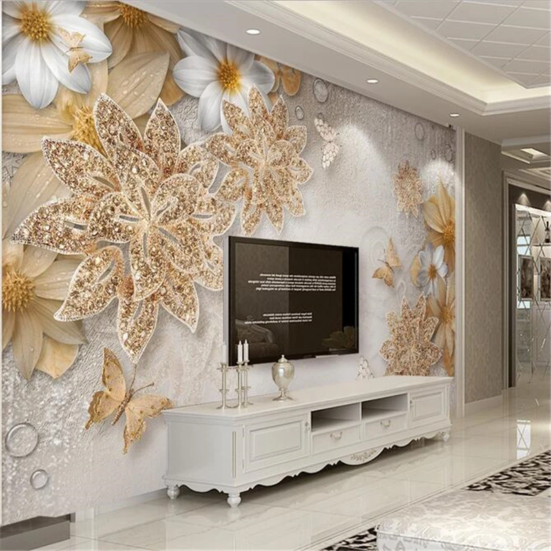 beibehang papel de parede 3d luxury jewelry golden flowers butterfly TV backdrop stereo whole Winnie murals 3d wallpaper
beibehang papel de parede 3d luxury jewelry golden flowers butterfly TV backdrop stereo whole Winnie murals 3d wallpaper