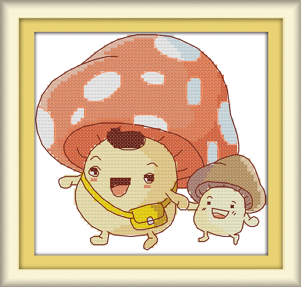 The mushroom cross stitch kit cartoon 11ct count canvas stitches embroidery DIY handmade needlework plus
The mushroom cross stitch kit cartoon 11ct count canvas stitches embroidery DIY handmade needlework plus