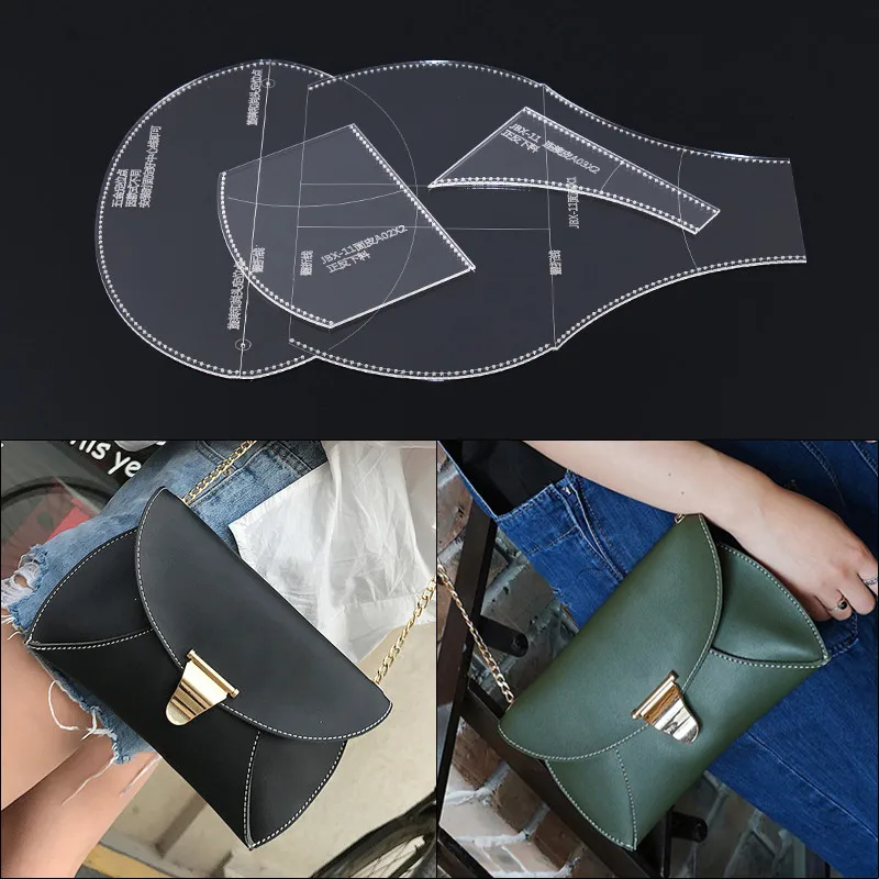 1 Set Handmade Shoulder Bag Handbag Template Clear Acrylic Leather Sewing Pattern DIY Hobby Sewing Stencils 26*16*2cm
1 Set Handmade Shoulder Bag Handbag Template Clear Acrylic Leather Sewing Pattern DIY Hobby Sewing Stencils 26*16*2cm