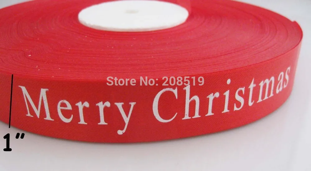 1" Red Ribbon 50Yards printed MERRY CHRISTMAS Decorative Ribbons Scrapbook Accessories
1" Red Ribbon 50Yards printed MERRY CHRISTMAS Decorative Ribbons Scrapbook Accessories
