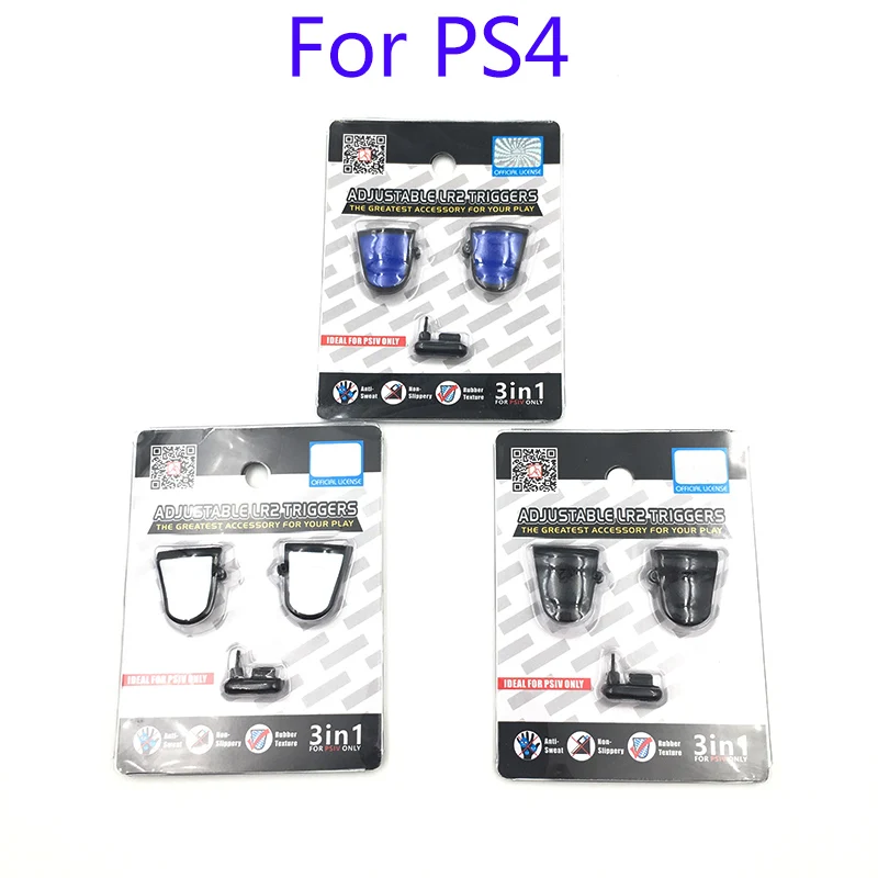 3 шт. регулируемый триггерный удлинитель для PS4 Dualshock 4 Slim Pro3 in 1 R2 L2 с заглушкой от