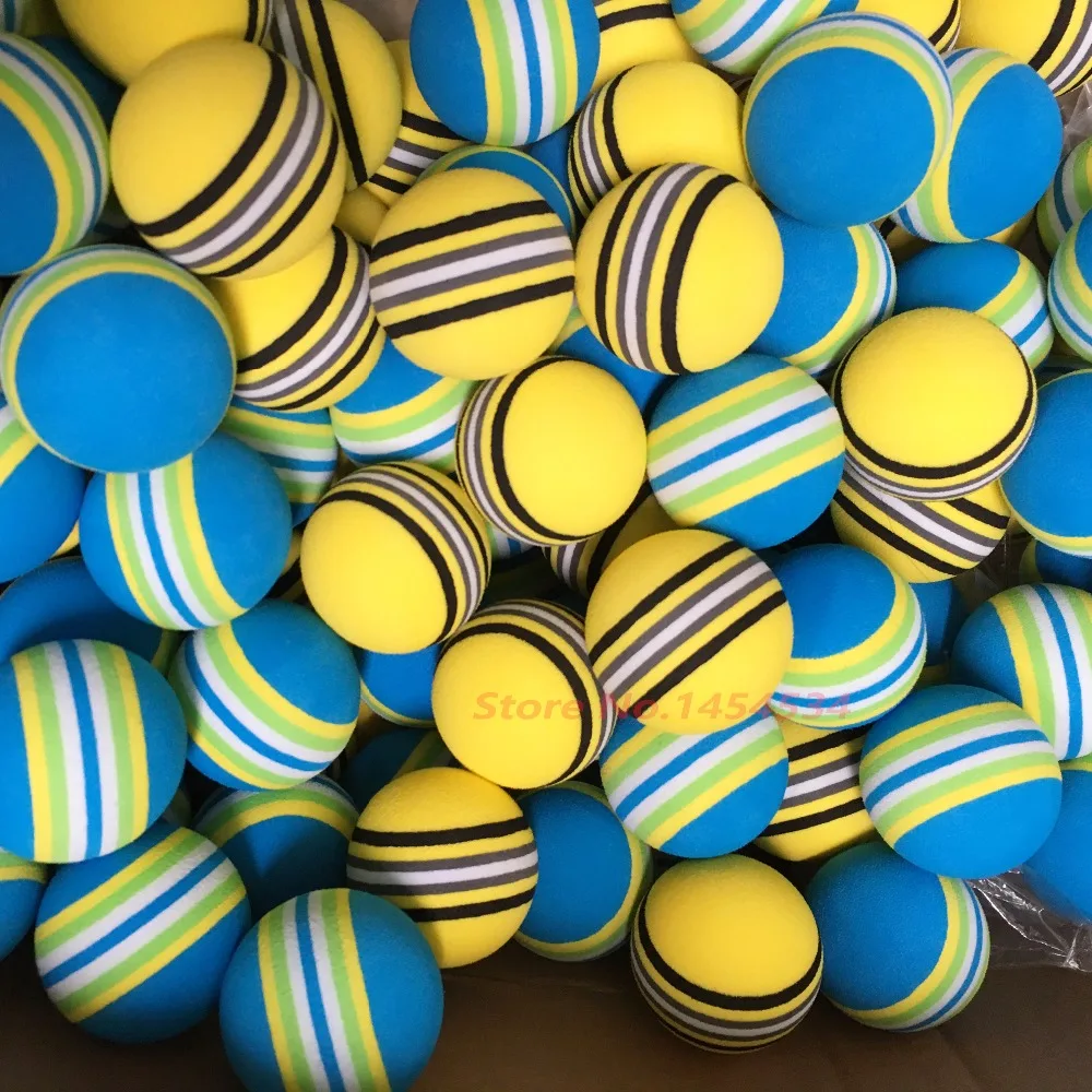 50PCS 42MM New Good Quality Exercise Elastic Rainbow Golf Indoor EVA Foam Soft Ball Training Practice Rubber Balls Capsules Aids
50PCS 42MM New Good Quality Exercise Elastic Rainbow Golf Indoor EVA Foam Soft Ball Training Practice Rubber Balls Capsules Aids