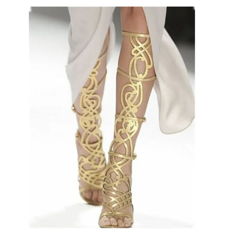 EMMA KING Back Zipper Sexy Knee-High Party Hollow Out Womens Sandals Open Toe Summer T-Stage Show Shoes Buckle Strap Thin Heels
EMMA KING Back Zipper Sexy Knee-High Party Hollow Out Womens Sandals Open Toe Summer T-Stage Show Shoes Buckle Strap Thin Heels