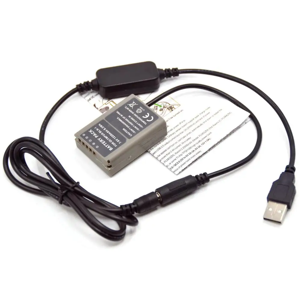 PS-BLN1 BLN-1 BLN1 Dummy Battery DC Coupler Plus 5V USB Power Bank Cable for Olympus Digital Camera OM-D E-M5 II 2 E-M1 PEN E-P5
PS-BLN1 BLN-1 BLN1 Dummy Battery DC Coupler Plus 5V USB Power Bank Cable for Olympus Digital Camera OM-D E-M5 II 2 E-M1 PEN E-P5