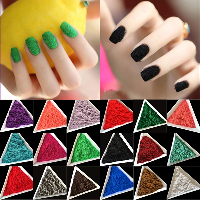 18 Colors 20G/bag wholesale Decoration Polish Glass Nails Art DIY Tips Design Velvet Flocking Dust Powder Manicure Velvet Powder
18 Colors 20G/bag wholesale Decoration Polish Glass Nails Art DIY Tips Design Velvet Flocking Dust Powder Manicure Velvet Powder
