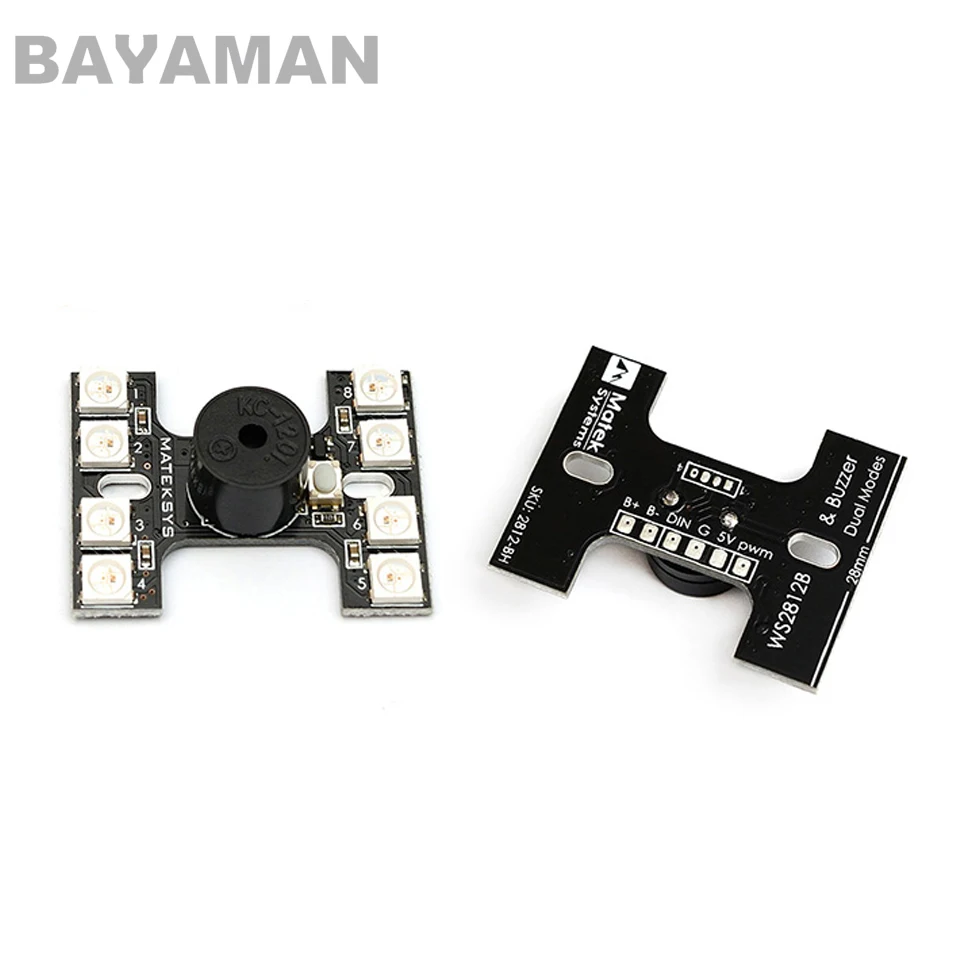 1pc Matek LED Tail light WS2512B With Loud Buzzer Lost Plane Finder Dual Modes For RC Multicopter Drones
1pc Matek LED Tail light WS2512B With Loud Buzzer Lost Plane Finder Dual Modes For RC Multicopter Drones