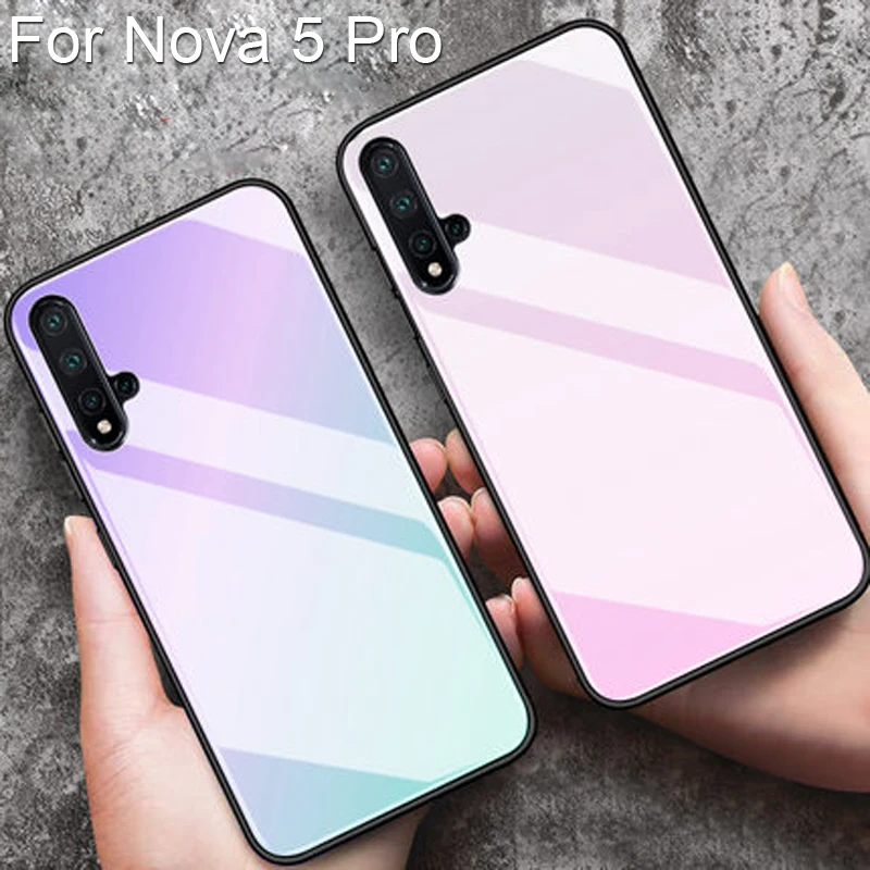 Tempered Glass Case For Huawei Nova 5 Pro Gradient Color Back Cover For Huawei Nova 5 Pro Soft Silicone Phone Cases Nova5Pro
Tempered Glass Case For Huawei Nova 5 Pro Gradient Color Back Cover For Huawei Nova 5 Pro Soft Silicone Phone Cases Nova5Pro
