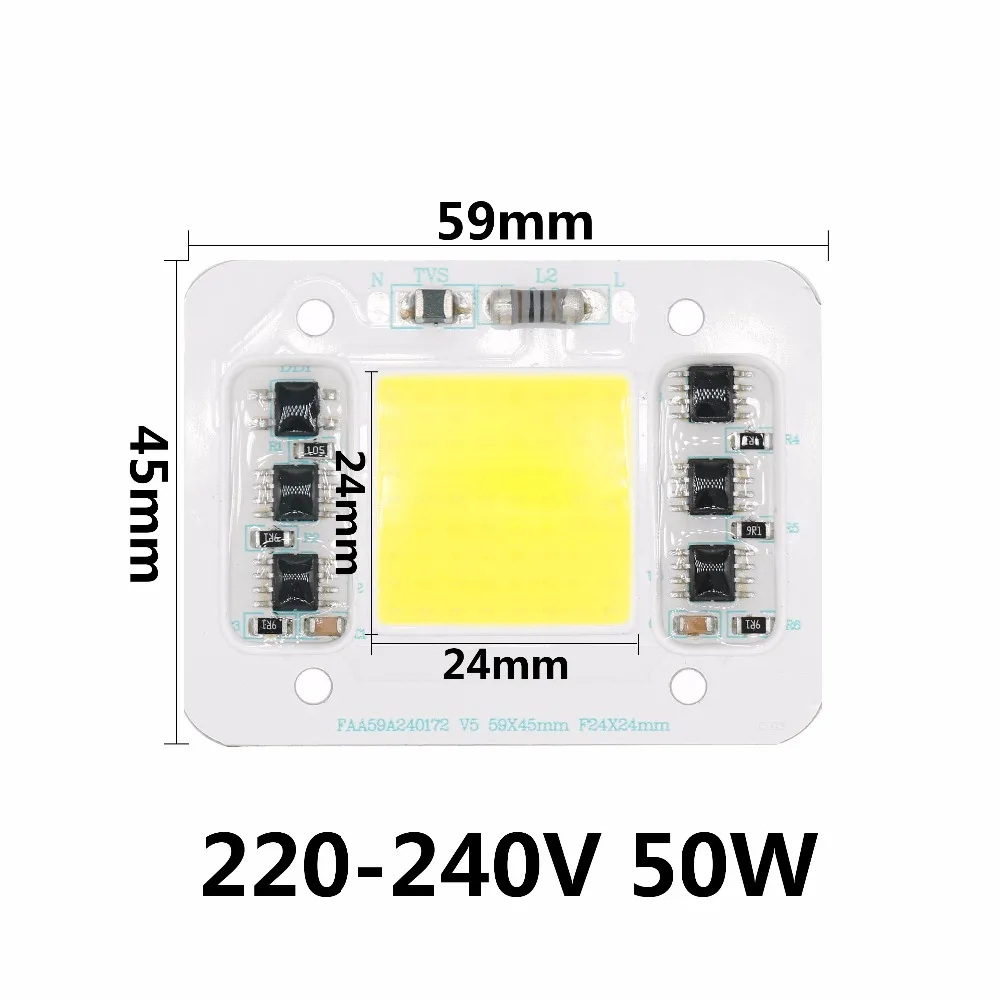 Full Power 50W AC220V-240V LED COB Waterproof led Smart IC BIG Luminous Surface Lamp For Outdoor Indoor FloodLight For DIY LED
Full Power 50W AC220V-240V LED COB Waterproof led Smart IC BIG Luminous Surface Lamp For Outdoor Indoor FloodLight For DIY LED