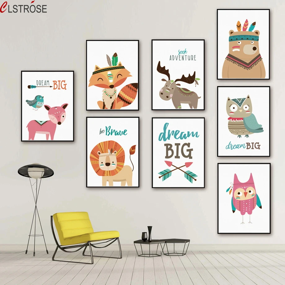 CLSTROSE Deer Fox Lion Dream Wall Art Canvas Painting Posters And Prints Nordic Animals Wall Pictures Kids Room Bedroom Decor
CLSTROSE Deer Fox Lion Dream Wall Art Canvas Painting Posters And Prints Nordic Animals Wall Pictures Kids Room Bedroom Decor