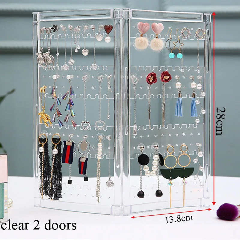 NewTop Sale Clear Plastics Earring Storage Doors Design Nice Jewelry Hanging Holder Rack Acrylics Jewelry Display Stand Earrings
NewTop Sale Clear Plastics Earring Storage Doors Design Nice Jewelry Hanging Holder Rack Acrylics Jewelry Display Stand Earrings