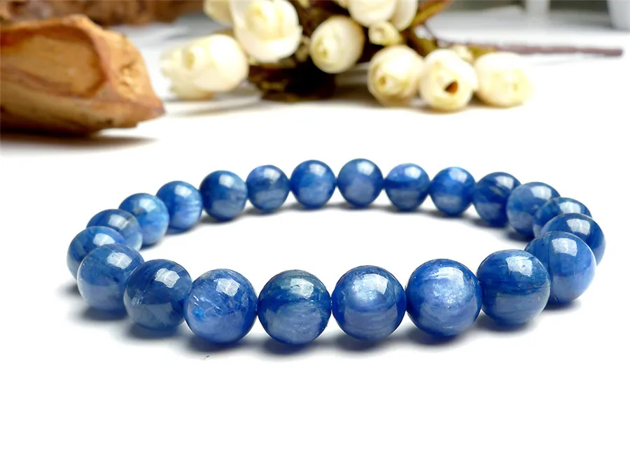 8mm 100% Natural Genuine Blue Kyanite Gemstone Crystal Round Bead Stretch Bracelets For Women Female Drop Service
8mm 100% Natural Genuine Blue Kyanite Gemstone Crystal Round Bead Stretch Bracelets For Women Female Drop Service