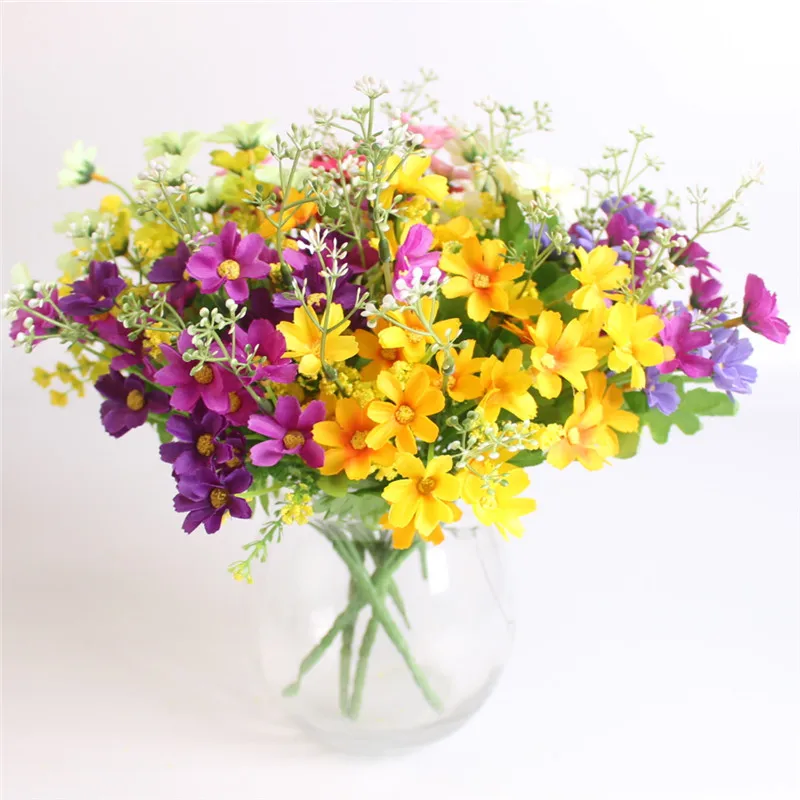 One Bouquet 7 Branch 28 Heads Cute Silk Daisy Artificial Decorative Flower Wedding Flower Bouquet Home Room Table Decoration
One Bouquet 7 Branch 28 Heads Cute Silk Daisy Artificial Decorative Flower Wedding Flower Bouquet Home Room Table Decoration