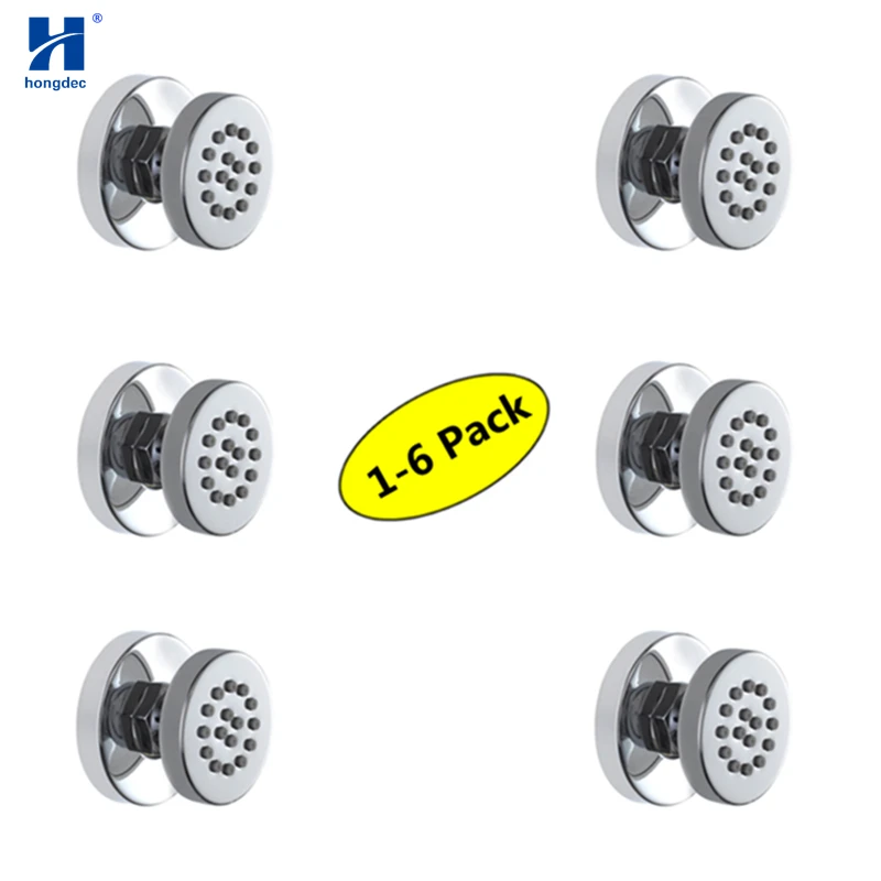 Hongdec Brass round Body Jet Massage Spa Shower Jets Fixed Mounted Sprayer 1-6PCS Chrome
Hongdec Brass round Body Jet Massage Spa Shower Jets Fixed Mounted Sprayer 1-6PCS Chrome