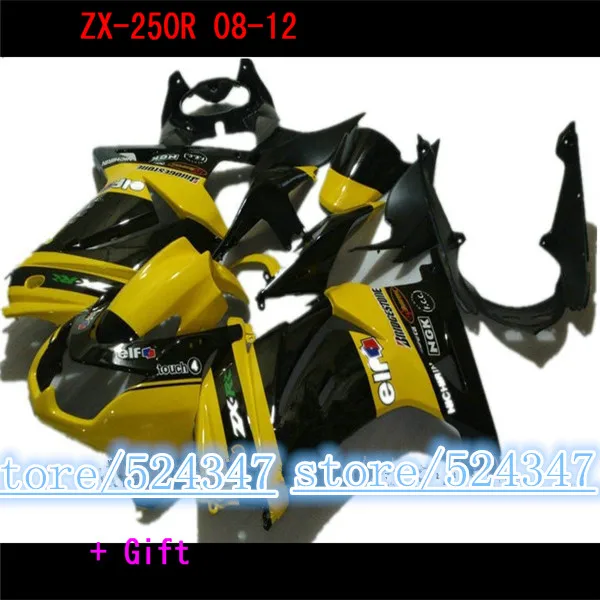 Custom painted Fairing kits for Kawasaki Ninja zx250r 08-14 EX 250 2008 - 2014 ZX 250R Yellow black injection fairings bodywork
Custom painted Fairing kits for Kawasaki Ninja zx250r 08-14 EX 250 2008 - 2014 ZX 250R Yellow black injection fairings bodywork
