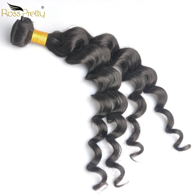 Human Hair Weave Bundles Water Loose Brazilian 8inch to 30inch Ross Pretty Remy extension 1/3/4 pcs sale |