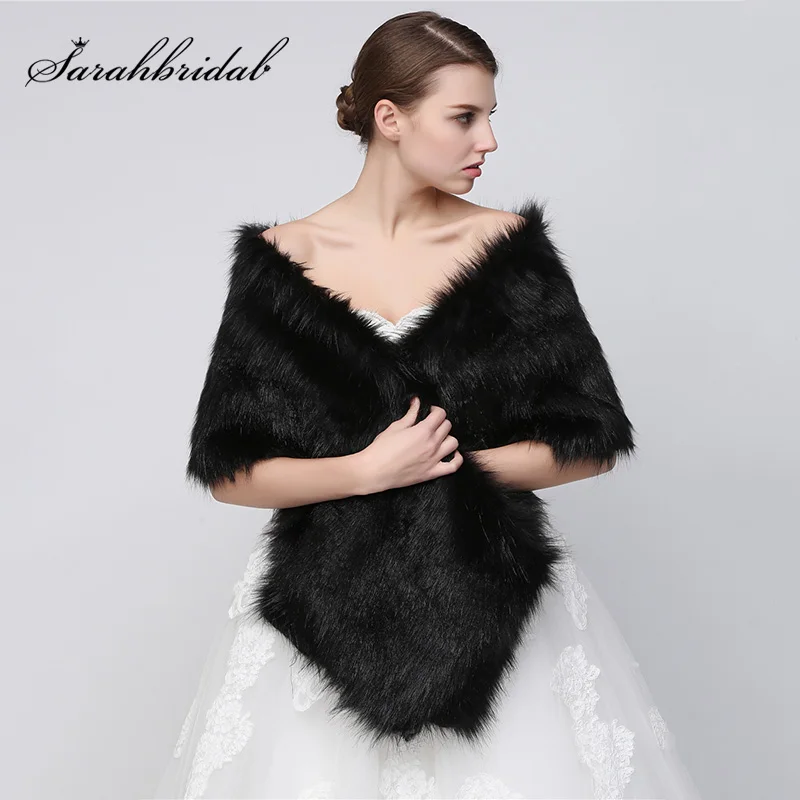 Elegant Women Ladies Winter Warm Wedding Jacket Black White Faux Fur Bridal Wraps Shawls Accessories In Stock Party Coat 17005
Elegant Women Ladies Winter Warm Wedding Jacket Black White Faux Fur Bridal Wraps Shawls Accessories In Stock Party Coat 17005