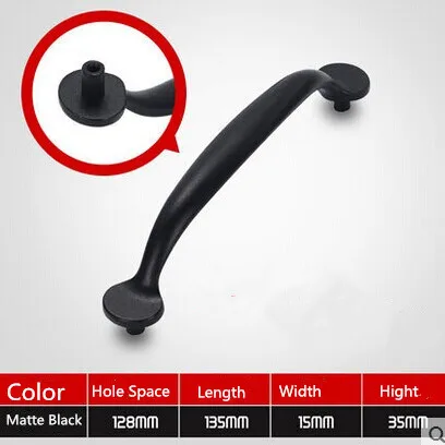 128mm Modern simple black kitchen cabinet pulls 5" black zinc alloy drawer dresser wardrobe cupboard furniture door handles pull
128mm Modern simple black kitchen cabinet pulls 5" black zinc alloy drawer dresser wardrobe cupboard furniture door handles pull
