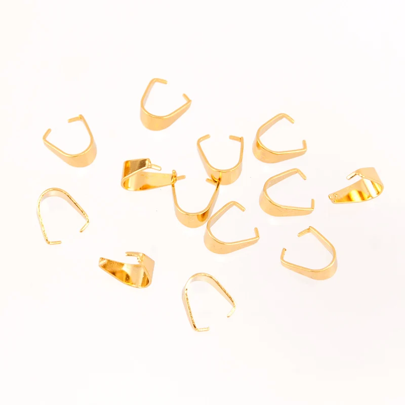 100% Stainless Steel Pendant Clip Clasp Pinch Bail Clasps Gold Color For DIY Jewelry Findings Accessories Wholesale 50pcs
100% Stainless Steel Pendant Clip Clasp Pinch Bail Clasps Gold Color For DIY Jewelry Findings Accessories Wholesale 50pcs