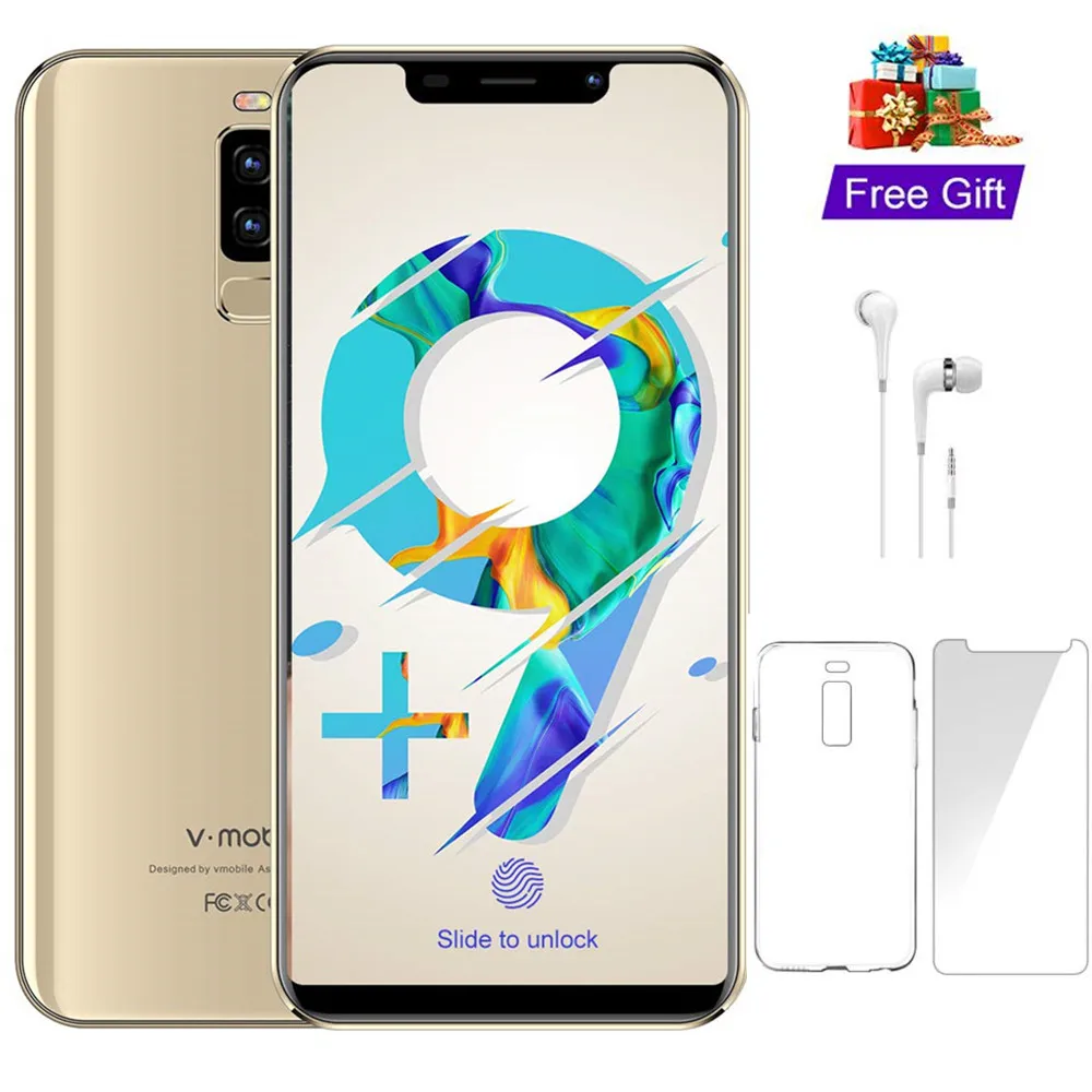 4G LTE TEENO VMobile S9 мобильный телефон Android 8 1 5 84 "полный экран 3 ГБ + 16 Гб Камера 13 МП