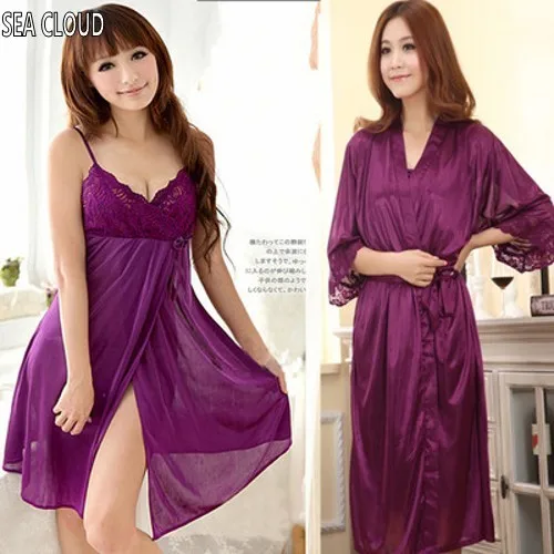 82 Summer sleepwear lounge women's spaghetti strap sexy nightgown robe plus size purple ice silk medium-long bathrobes
82 Summer sleepwear lounge women's spaghetti strap sexy nightgown robe plus size purple ice silk medium-long bathrobes