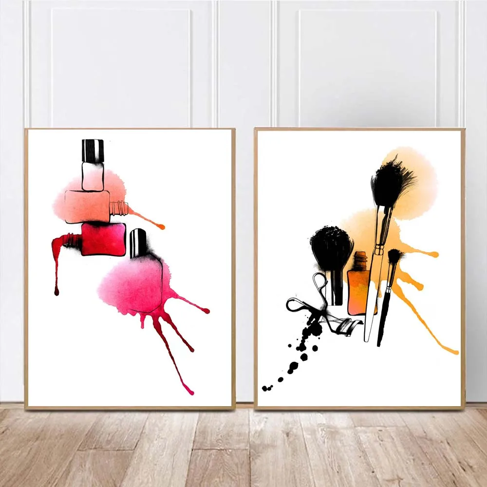 Fashion Poster Nail Polish Posters and Prints Makeup Tools Canvas Painting Colorful Wall Pop Art For Living Room Decor For Home
Fashion Poster Nail Polish Posters and Prints Makeup Tools Canvas Painting Colorful Wall Pop Art For Living Room Decor For Home
